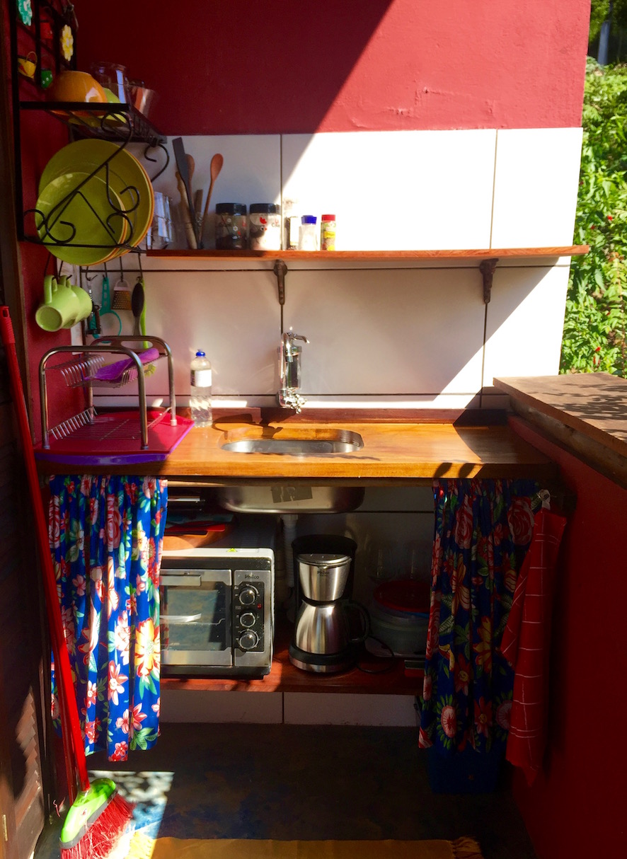 Chalé Vermelho - the outdoor kitchen