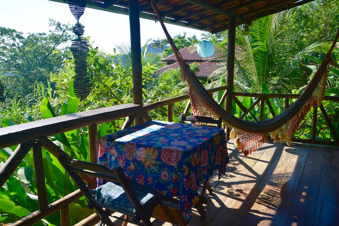 Chalé Vermelho - balcony