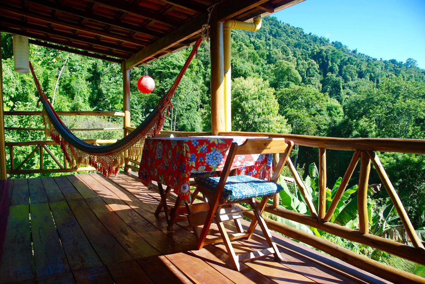 Chalet Amarelo - the balcony